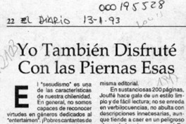 Yo también disfruté con las piernas esas  [artículo] Víctor M. Mandujano.