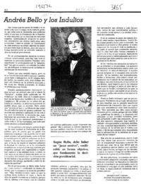 Andrés Bello y los indultos  [artículo] Hernán Corral Talciani.