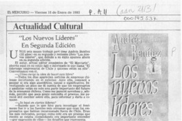 "Los Nuevos líderes" en segunda edición  [artículo].