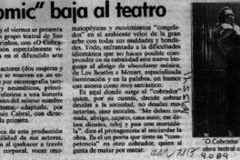 El "Comic" baja al teatro  [artículo].