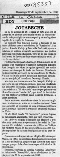 Jotabeche  [artículo] Fap.