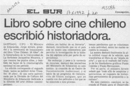 Libro sobre cine chileno escribió historiadora  [artículo]