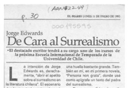 De cara al surrealismo  [artículo].
