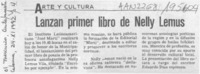 Lanzan primer libro de Nelly Lemus  [artículo].
