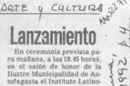 Lanzamiento  [artículo].