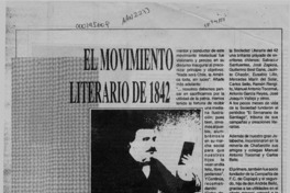 El movimiento literario de 1842