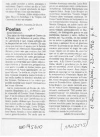 Poetas  [artículo] Adolfo Schwarzenberg.