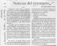 Noticias del extranjero  [artículo] Juan Gabriel Araya.