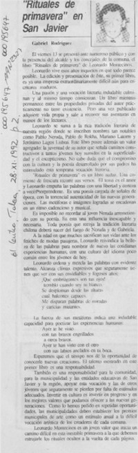 "Rituales de primavera" en San Javier