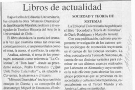 Libros de actualidad  [artículo].