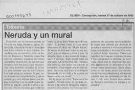 Neruda y un mural  [artículo] Hernán Muñoz Villegas.