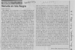 Neruda en Isla Negra  [artículo] Héctor Edo. Espinoza Viveros.