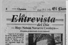 La entrevista del día  [artículo] Jerjes Olavarría Gallardo.