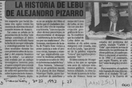 La Historia de Lebu de Alejandro Pizarro  [artículo].