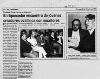 Enriquecedor encuentro de jóvenes creadores ovallinos con escritores