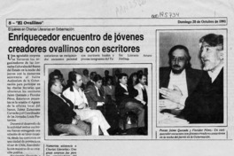 Enriquecedor encuentro de jóvenes creadores ovallinos con escritores