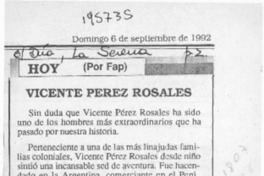 Vicente Pérez Rosales  [artículo] Fap.