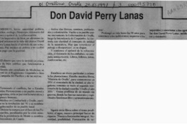 Don David Perry Lanas  [artículo].