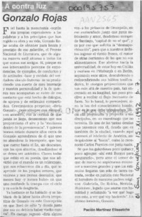 Gonzalo Rojas  [artículo] Pacián Martínez Elissetche.