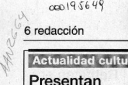 Presentan libro  [artículo].