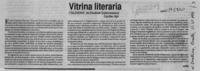 Vitrina literaria  [artículo] Apir.