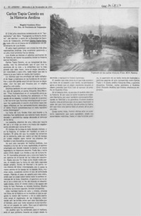 Carlos Tapia Canelo en la historia andina