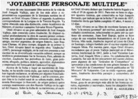 "Jotabeche, personaje múltiple"  [artículo] Luis E. Aguilera.