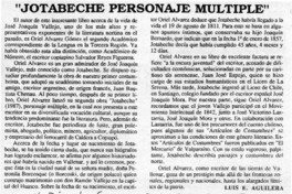 "Jotabeche, personaje múltiple"  [artículo] Luis E. Aguilera.