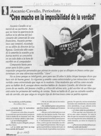 "Creo mucho en la imposibilidad de la verdad"  [artículo] Marcela Espíldora.
