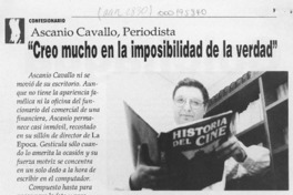 "Creo mucho en la imposibilidad de la verdad"  [artículo] Marcela Espíldora.