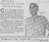 Concurso de Cuentos "Daniel de la Vega"