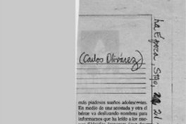 Lazarillo de Suecia  [artículo] Carlos Olivárez.