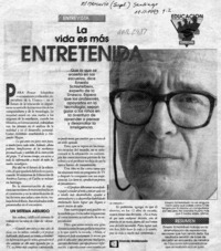 La vida es más entretenida  [artículo] Marializ Maldonado.