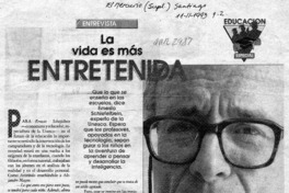 La vida es más entretenida  [artículo] Marializ Maldonado.