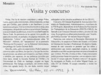 Visita y concurso  [artículo] Abelardo Troy.