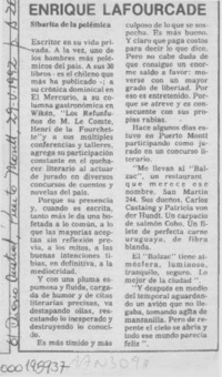 Enrique Lafourcade  [artículo].
