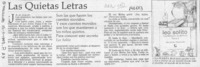 Las Quietas letras  [artículo].