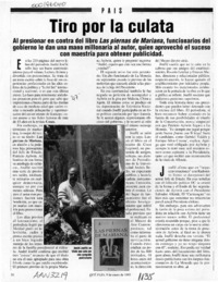 Tiro por la culata  [artículo].