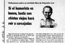 Si el humorista es bueno, hasta con chistes viejos hará reír a carcajadas  [artículo] Tizio.