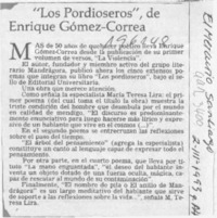 "Los Pordioseros" de Enrique Gómez-Correa  [artículo].