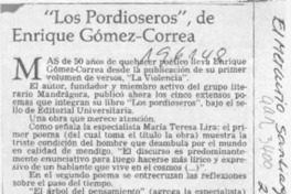 "Los Pordioseros" de Enrique Gómez-Correa  [artículo].