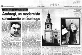 Ambrogi, un modernista salvadoreño en Santiago  [artículo] Filebo.
