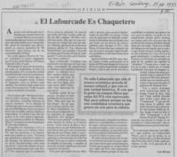 El Lafourcade es chaquetero