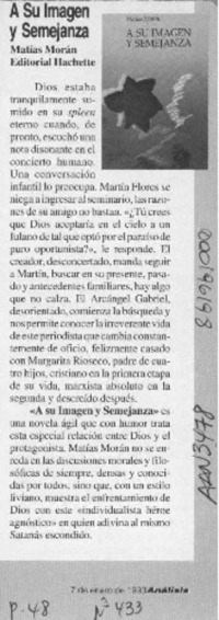 A su imagen y semejanza  [artículo].