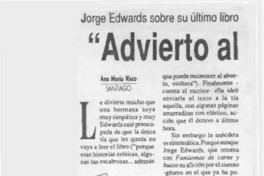 "Advierto al lector, es puro cuento"  [artículo] Ana María Risco.