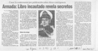 Armada, libro incautado revela secretos  [artículo] V. L.