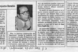 Descomunales proyectos literarios  [artículo] V. Rojas Farías.