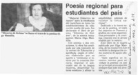 Poesía regional para estudiantes del país  [artículo].