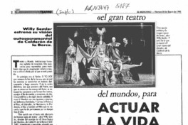 Actuar la vida  [artículo] Juan Antonio Muñoz H.