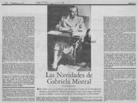 Las navidades de Gabriela Mistral